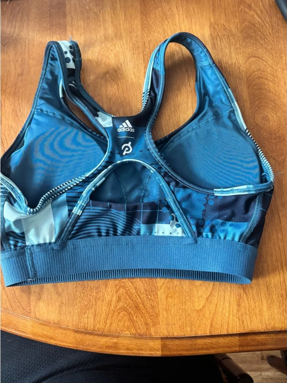 Adidas X Peloton Blue Motion Heat Sports Bra - Size XS - Picture 4 of 7